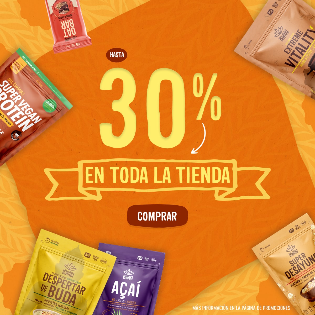 Hasta un 30% descuento en toda la tienda